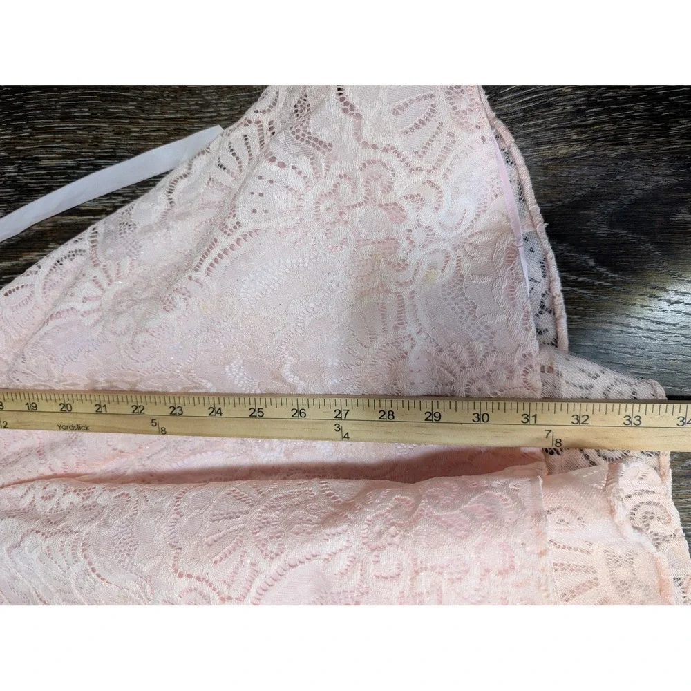 Emily Rose Dress Girls 12 Pink Lace Sleeveless‎ Flare Rhinestone Party Wedding
